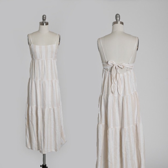 Anthropologie Dresses & Skirts - Anthropologie Cloth & Stone backless linen dress
